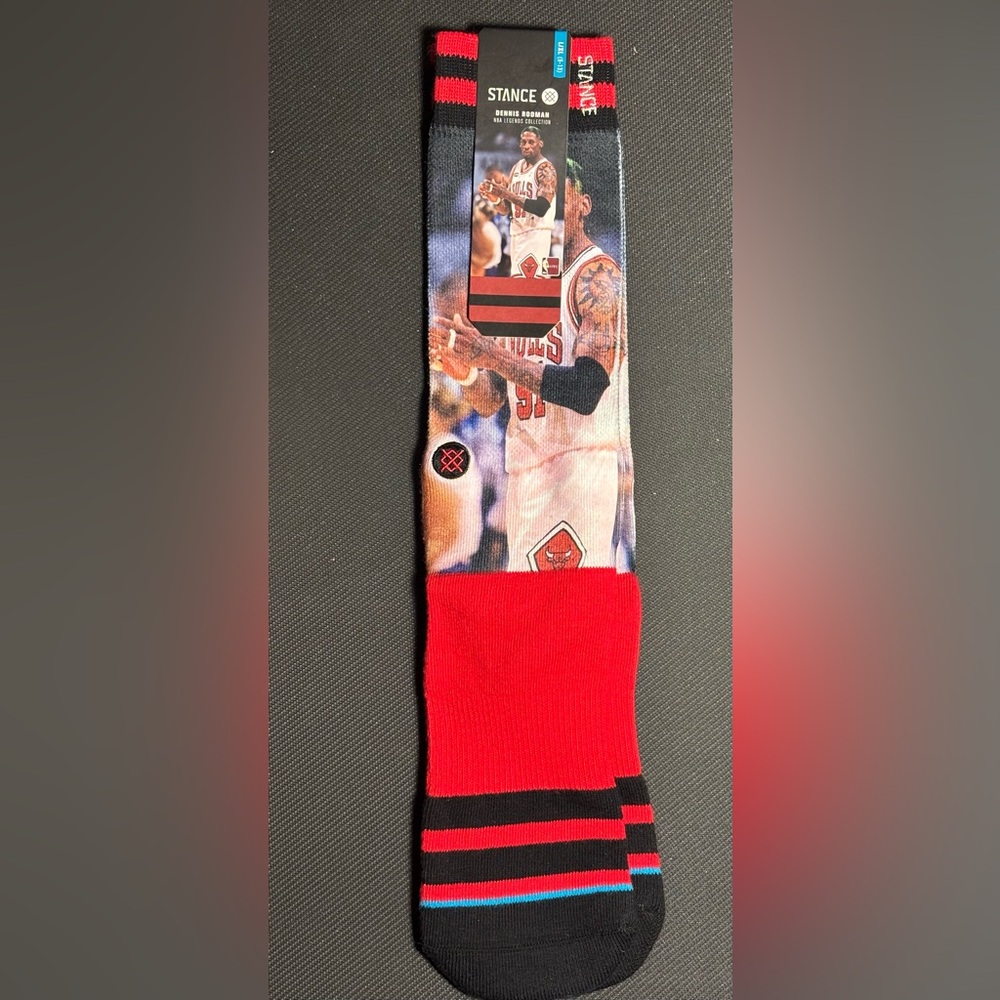 Stance Dennis Rodman Chicago Bulls Socks Sz L-XL